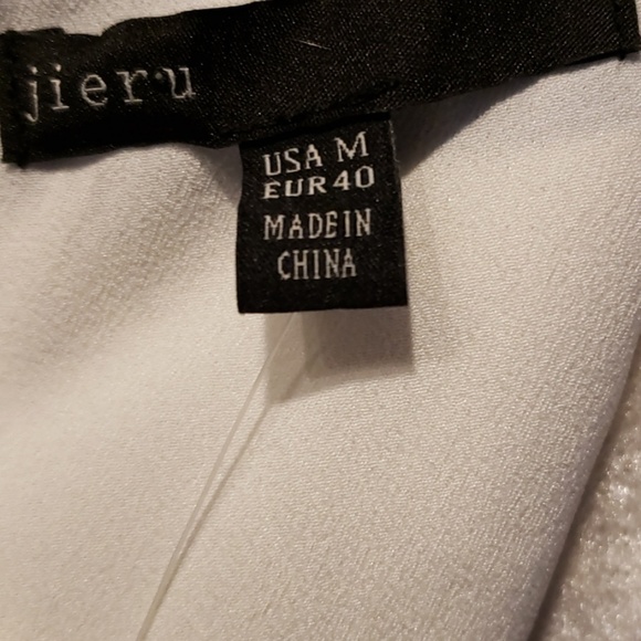 Jieru Sleeveless Top Navy/white Stripe lined NWT - Picture 4 of 8